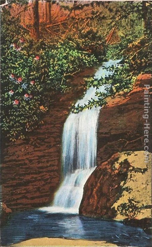 Norman Parkinson Bridal Veil Falls, Linville, North Carolina